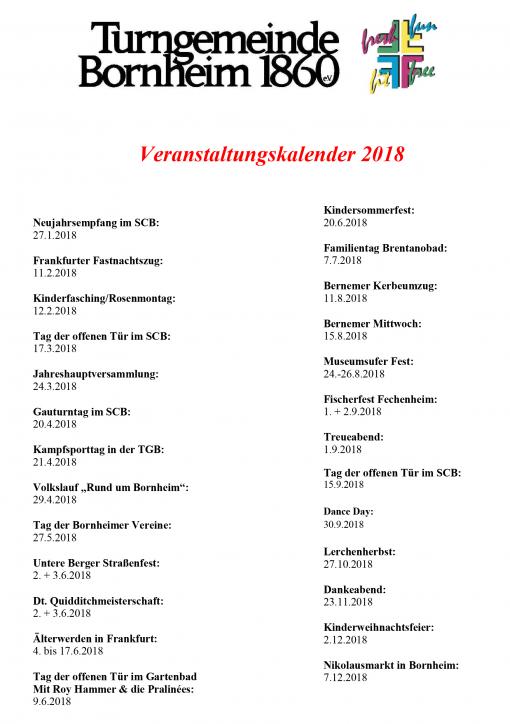 Turngemeinde Bornheim 1860 e.V. Website